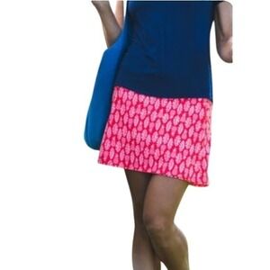 RipSkirt Hawaii Pineapples & Leaves Red Wrap Skirt Womens‎ Medium Tropical Beach